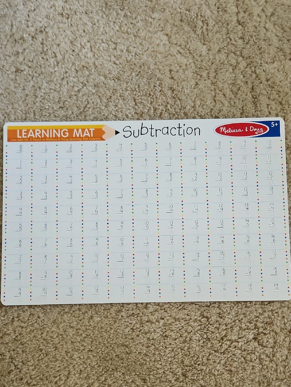 Set Of 4 Melissa And Doug Learning Mats - Picture 4 of 11